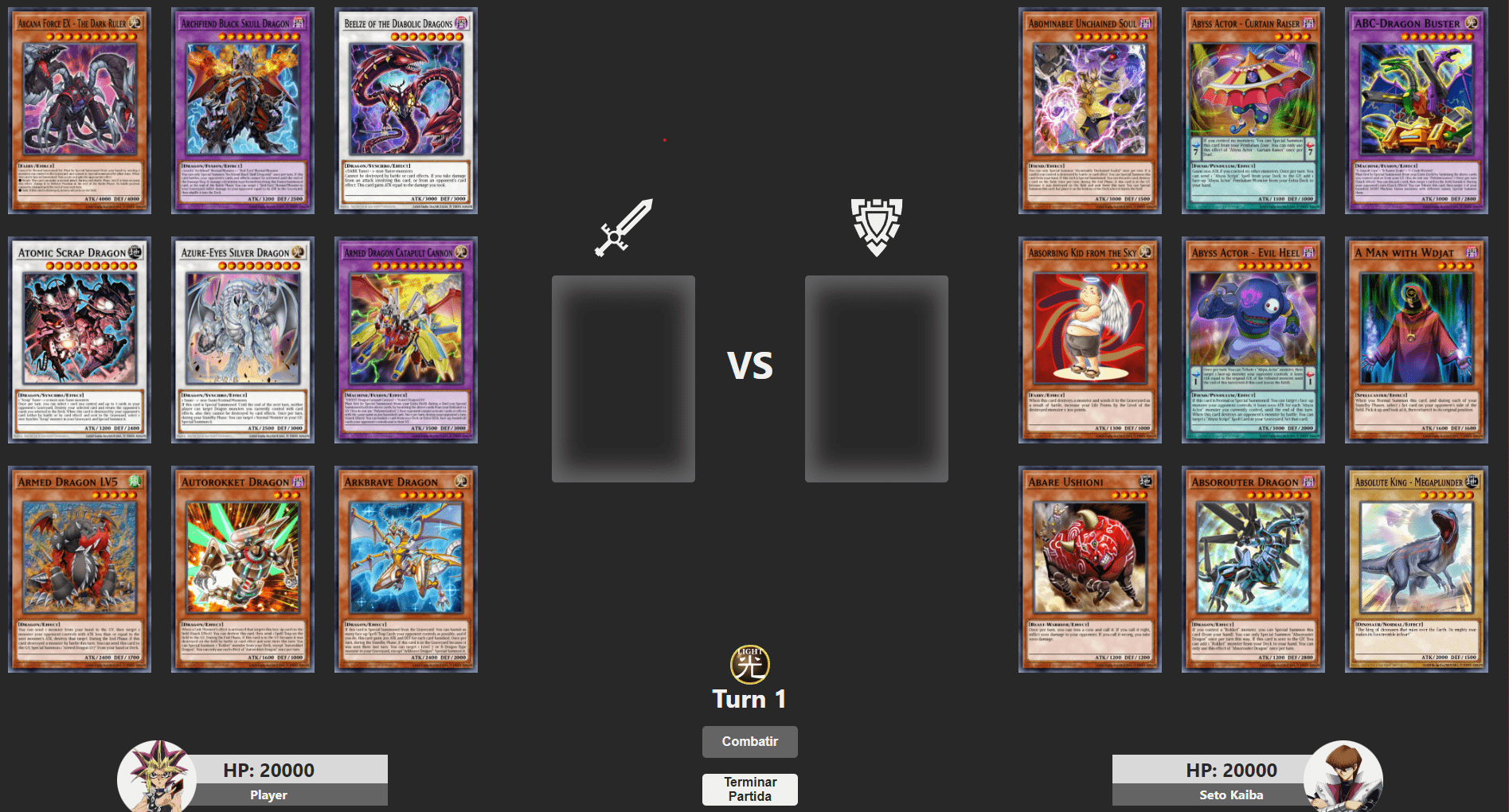 imagen de proyecto React TCG Game